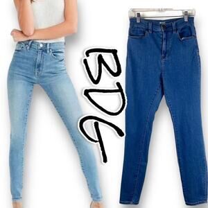 BDG Super High Rise Twig Ankle Jeans Medium Wash Womens Size 27
